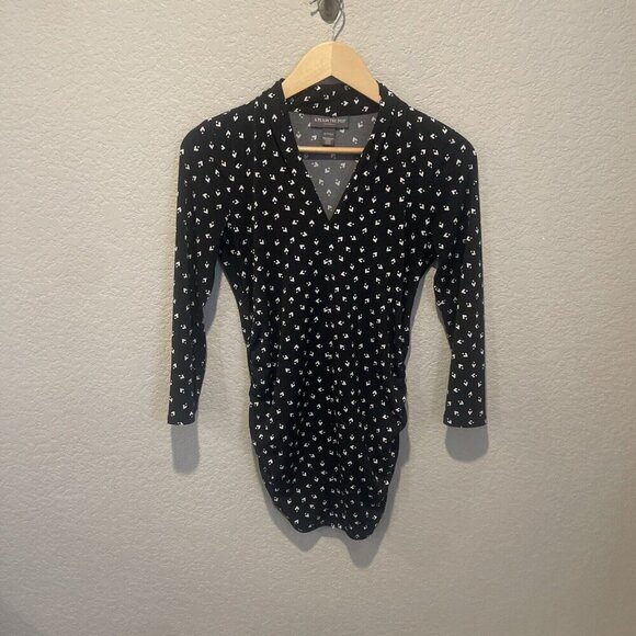 A Pea In The Pod Women Maternity Long Sleeve Top Floral Blouse Small Shirt - Picture 2 of 10